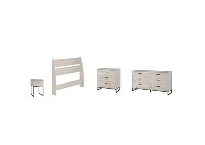 Image for Socalle Twin Platform Bed with Dresser, Chest and Nightstand