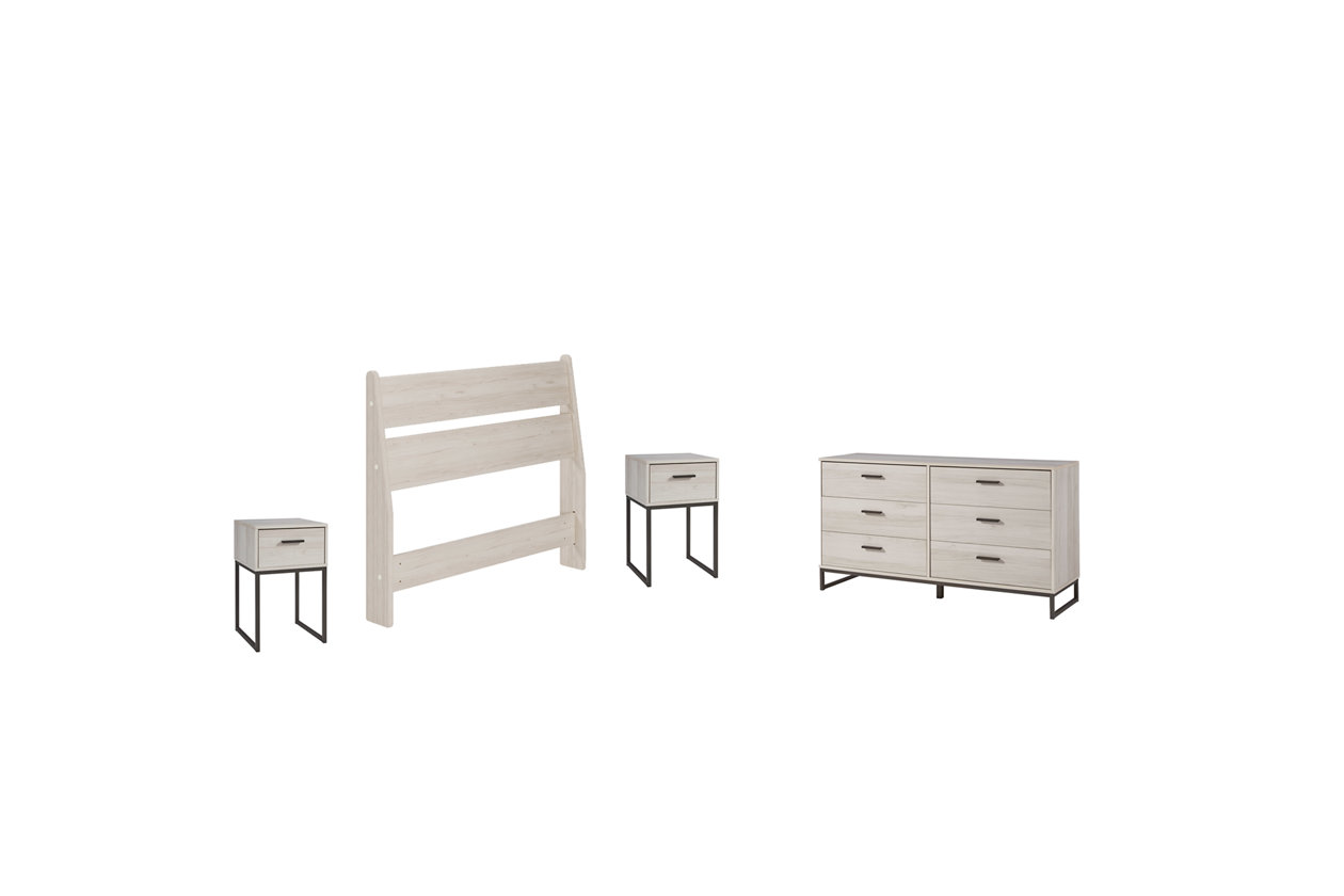 Image for Socalle Twin Platform Bed with Dresser and 2 Nightstands