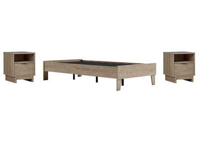Image for Oliah Twin Platform Bed with 2 Nightstands