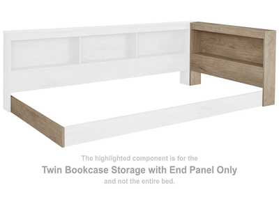 Image for Oliah Twin Bookcase Storage with End Panel
