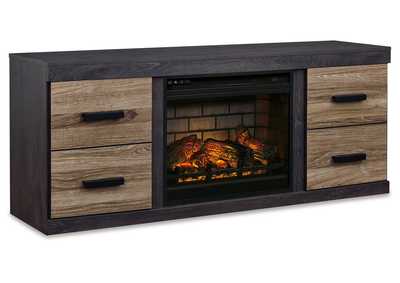 Image for Harlinton 63" TV Stand with Electric Fireplace