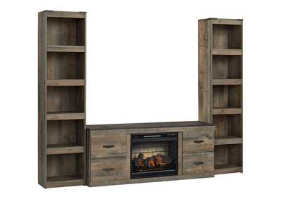 Image for Trinell Entertainment Center with Electric Fireplace