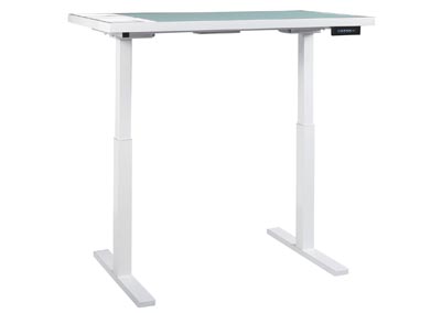 Image for Baraga White Adjustable Height Desk