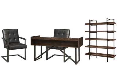 Starmore Home Office Desk with Chair and Storage