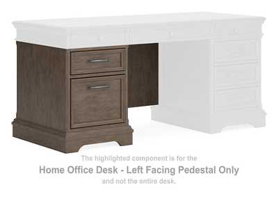 The Janismore Weathered Gray Home Office Storage Leg Desk is available at  Discount Furniture Center proudly serving South Hill and Farmville, VA and  surrounding areas!