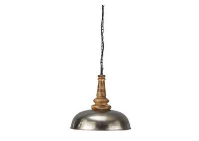 Image for Joziah Antique Silver Finish Metal Pendant Light