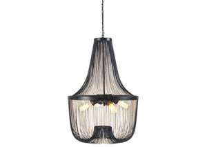 Image for Jessika Black Metal Pendant Light