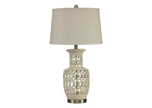 Image for Jayme Cream Ceramic Table Lamp