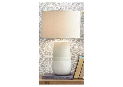 Image for Shavon Beige/White Table Lamp