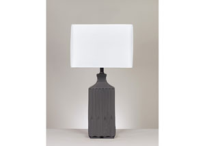 Image for Patience Gray Ceramic Table Lamp (Set of 2)