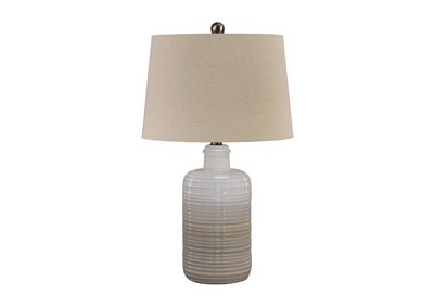 Image for Marnina Taupe Ceramic Table Lamp