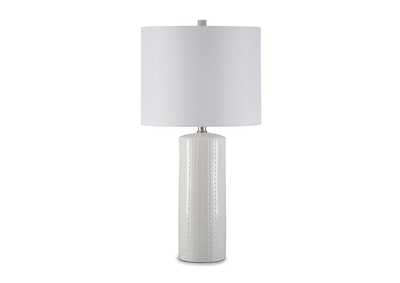 Image for Steuben White Ceramic Table Lamp (Set of 2)