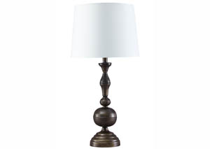 Image for Aadi Antique Brass Finish Metal Table Lamp