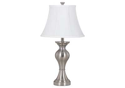 Image for Rishona Brushed Silver Finish Table Lamp