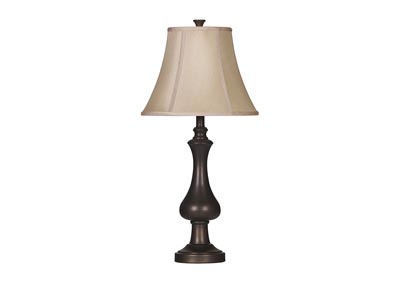 Image for Nidra Matte Brown Metal Table Lamp (Set of 2)