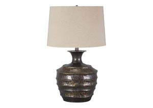 Image for Kymani Antique Bronze Finish Metal Table Lamp