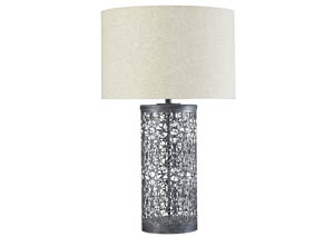 Image for Traci Antique Black Metal Table Lamp