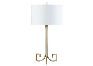 Image for Jankin Antique Gold Finish Metal Table Lamp