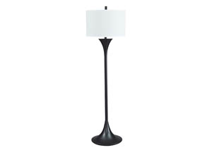 Image for Joakim Black Metal Floor Lamp