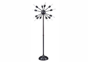 Image for Amnon Bronze Finish Metal Floor Lamp