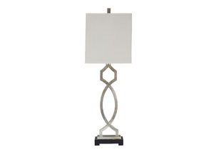 Image for Taggert Silver Leaf Metal Table Lamp