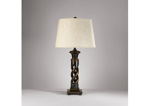 Image for Black Fallon Poly Table Lamp (Set of 2)