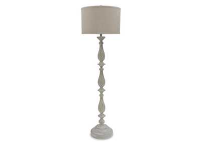 Image for Bernadate Whitewash Poly Floor Lamp