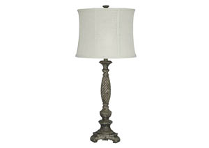 Image for Alinae Antique Gray Poly Table Lamp