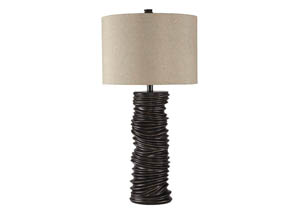 Image for Turbotic Brown Poly Table Lamp