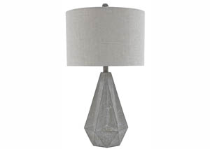 Image for Ibby Gray  Poly Table Lamp  (Set of 2)