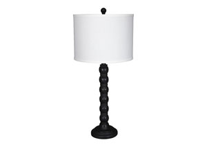 Image for Shellany Antique Black Poly Table Lamp (Set of 2)