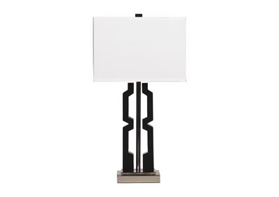 Image for Mitzi Black & Silver Poly Table Lamp (Set of 2)