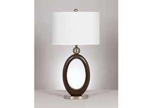 Image for Brown & Silver Meckenzie Poly Table Lamp (Set of 2)