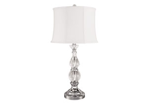 Image for Marcelo Clear/Silver Finish Crystal Table Lamp