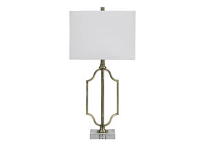 Image for Arabela Antique Brass Finish Metal Table Lamp