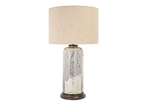 Image for Sharlie Silver Finish Glass Table Lamp