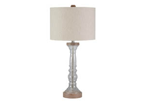 Image for Tad Clear/Gray Glass Table Lamp
