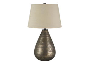 Image for Taber Antique Gray Glass Table Lamp