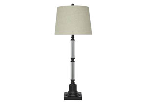 Image for Arenda Bronze Finish/Clear Glass Table Lamp