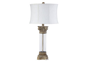 Image for Jaylen Clear/Brown Glass Table Lamp