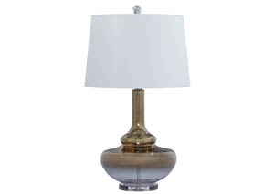 Image for Jasmyn Gold Finish Glass Table Lamp