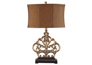 Image for Broderick Antique Copper Finish Poly Table Lamp