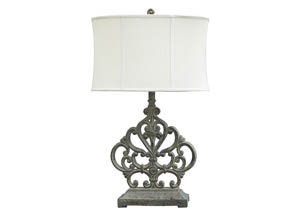 Image for Broderick Antique Brown Poly Table Lamp