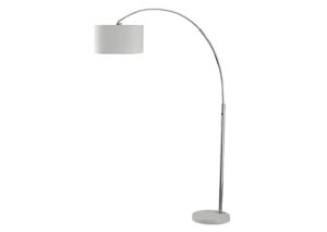 Image for Areclia Chrome Finish Metal Arc Lamp