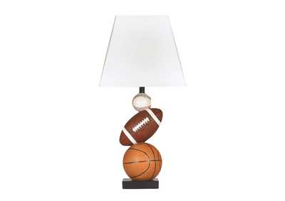 Image for Brown/Orange Nyx Poly Table Lamp