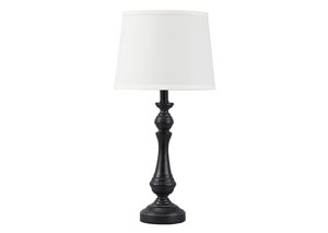 Image for Kian Black/White Poly Table Lamp