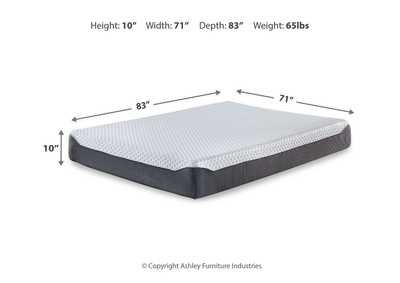 10 Inch Chime Elite California King Memory Foam Mattress in a box,Sierra Sleep by Ashley