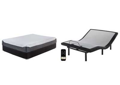 10 Inch Chime Elite Mattress with Adjustable Base,Sierra Sleep by Ashley