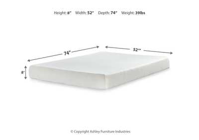 Chime 8 Inch Memory Foam Full Mattress in a Box,Sierra Sleep by Ashley