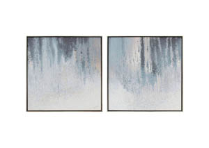 Image for Dyan Blue/White Wall Art Set